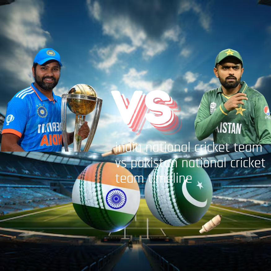 india national cricket team vs pakistan national cricket team timeline