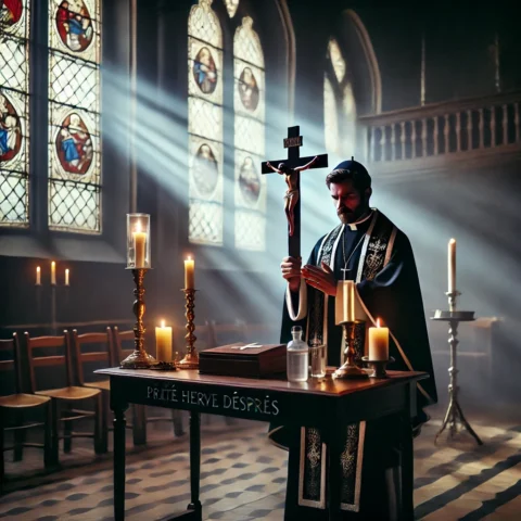 pere herve despres nomme exorcist par l eveque de coutances